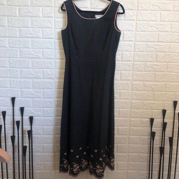 Coldwater‎ Creek Polk dot embroidered scallop edge - Picture 2 of 6